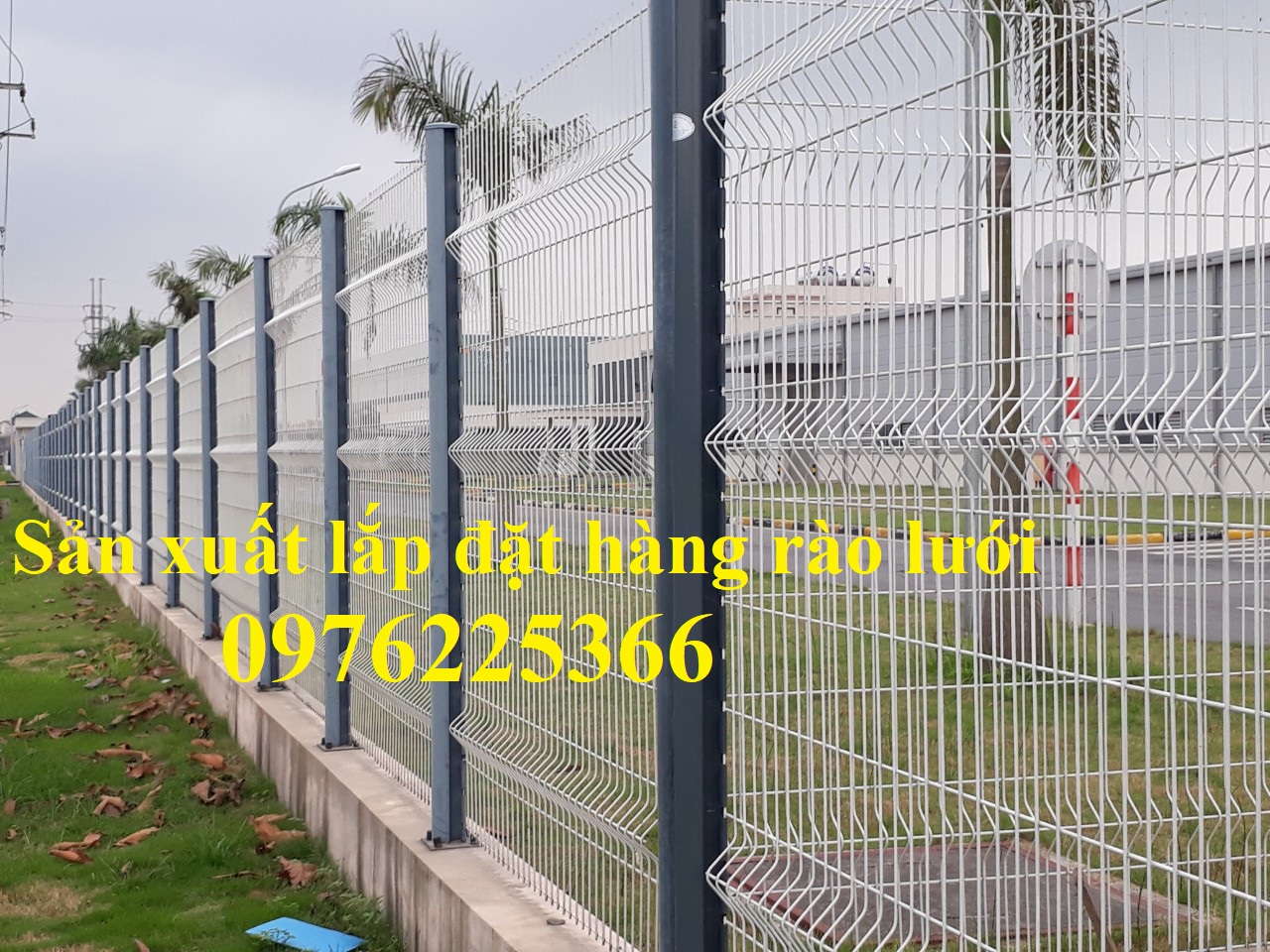 hàng rào sơn tĩnh điện màu token