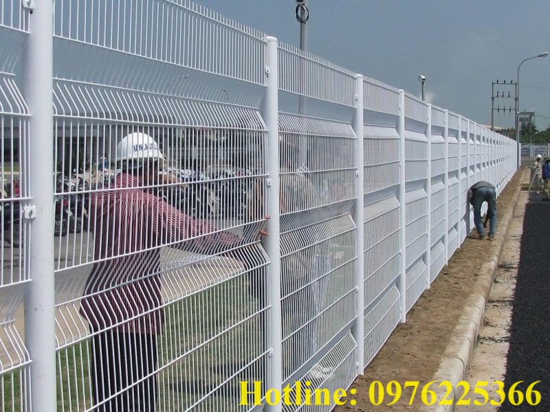 hàng rào lưới thép sơn tĩnh điện