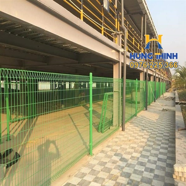 Hàng rào sơn tĩnh điện gập 2 đầu