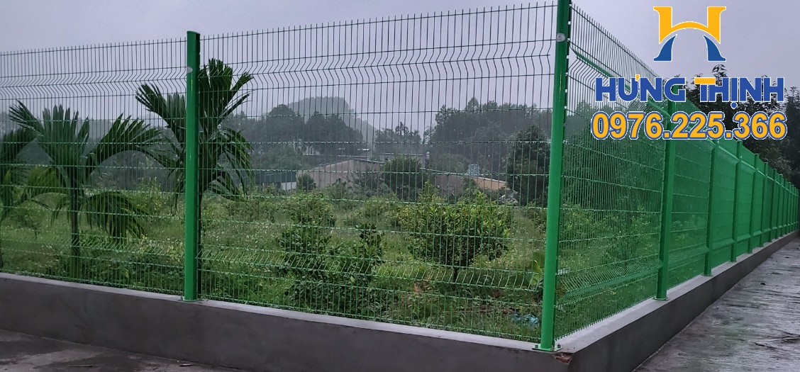 Hàng rào lưới chấn sóng sơn tĩnh điện