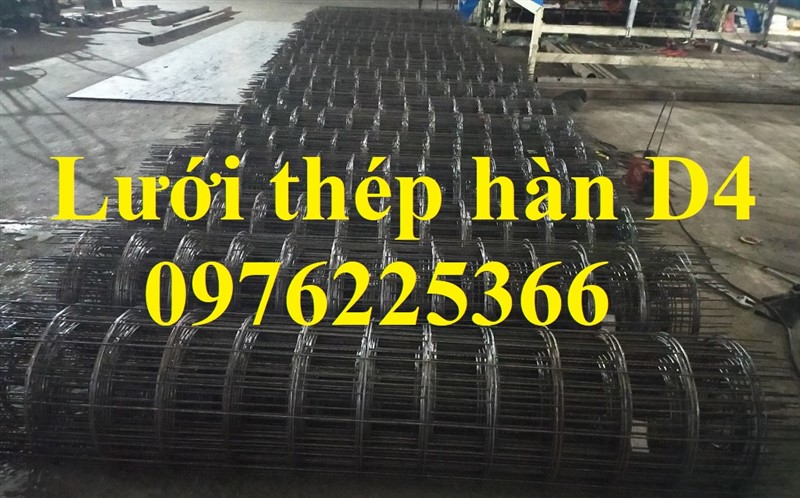 Lưới thép hàn, lưới D4, lưới hàn D4 dạng tấm dạng cuộn