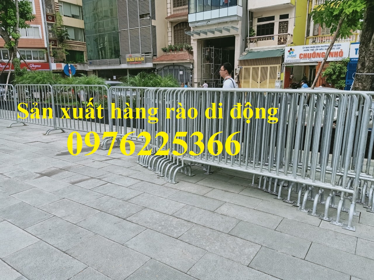 Hàng rào di động mạ kẽm